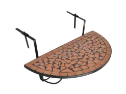 vidaXL Balkonhängetisch Mosaik Terracotta 41123