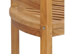 vidaXL Bananenbank 180 cm Massivholz Teak 310494