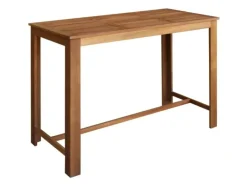 vidaXL Bartisch und Stuhl-Set 7-tlg. Akazienholz Massiv