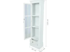 Discount vidaXL Bücherregal 3 Fächer Weiß Holz 60639