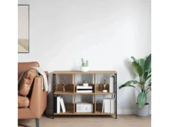 Clearance vidaXL Bücherregal Artisan-Eiche 102 x 32 x 72,5 cm Holzwerkstoff 884017 Artisan Eiche