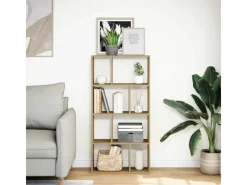 vidaXL Bücherregal Artisan-Eiche 60x20x120 cm Holzwerkstoff 858155