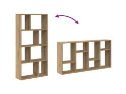 vidaXL Bücherregal Artisan-Eiche 60x20x120 cm Holzwerkstoff 858155