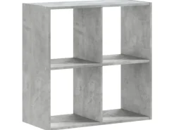 vidaXL Bücherregal Betongrau 68,5x32x68,5 cm Holzwerkstoff