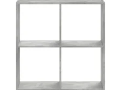 vidaXL Bücherregal Betongrau 68,5x32x68,5 cm Holzwerkstoff