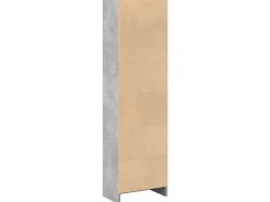 vidaXL Bücherregal Betongrau 40x24x143 cm Holzwerkstoff 857786