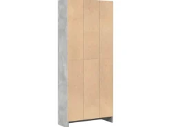Hot vidaXL Bücherregal 60x24x143 cm Holzwerkstoff 857815 Betongrau