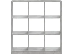 Discount vidaXL Bücherregal Betongrau 102x32x108 cm Holzwerkstoff