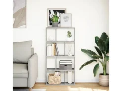 Outlet vidaXL Bücherregal Grau Sonoma 60x20x120 cm Holzwerkstoff 858152