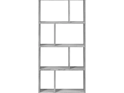 Outlet vidaXL Bücherregal Grau Sonoma 60x20x120 cm Holzwerkstoff 858152