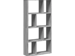 Outlet vidaXL Bücherregal Grau Sonoma 60x20x120 cm Holzwerkstoff 858152