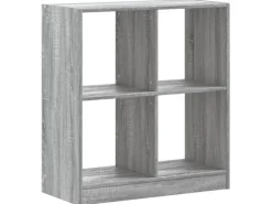 vidaXL Bücherregal Grau Sonoma 68,5x32x75 cm Holzwerkstoff