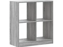 vidaXL Bücherregal Grau Sonoma 68,5x32x75 cm Holzwerkstoff