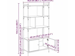 vidaXL Bücherregal Holzwerkstoff 882150