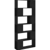Outlet vidaXL Bücherregal Raumteiler Schwarz 80x24x186 cm Holzwerkstoff