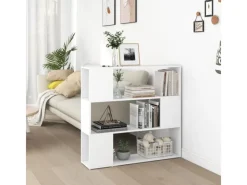 vidaXL Bücherregal Raumteiler Weiß 100x24x94 cm