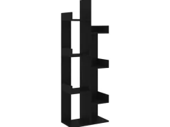 Best vidaXL Bücherregal Schwarz 48x25,5x140 cm Holzwerkstoff