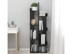 Best vidaXL Bücherregal Schwarz 48x25,5x140 cm Holzwerkstoff