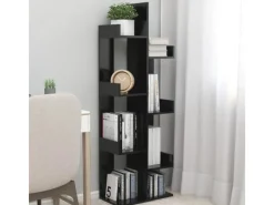 Best vidaXL Bücherregal Schwarz 48x25,5x140 cm Holzwerkstoff
