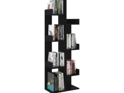 Best vidaXL Bücherregal Schwarz 48x25,5x140 cm Holzwerkstoff