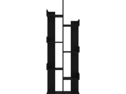 Best vidaXL Bücherregal Schwarz 48x25,5x140 cm Holzwerkstoff