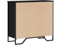 New vidaXL Bücherregal 80x31x74,5 cm Holzwerkstoff 848619 Schwarz