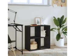 vidaXL Bücherregal Schwarze Eiche 68,5 x 32 x 68,5 cm Holzwerkstoff 868060