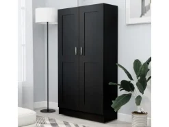 vidaXL Bücherregal Schwarz 82,5x30,5x150 cm Holzwerkstoff 802724