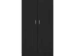 vidaXL Bücherregal Schwarz 82,5x30,5x150 cm Holzwerkstoff 802724