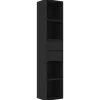 New vidaXL Bücherregal Schwarz 36x30x171 cm Holzwerkstoff 802868