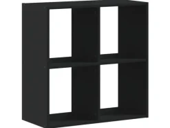 vidaXL Bücherregal Schwarz 68,5x32x68,5 cm Holzwerkstoff