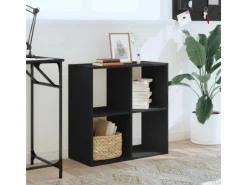 vidaXL Bücherregal Schwarz 68,5x32x68,5 cm Holzwerkstoff