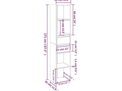 Outlet vidaXL Bücherregal Sonoma-Eiche 36x30x171 cm Holzwerkstoff 802870