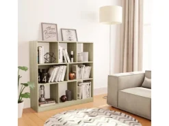 vidaXL Bücherregal Sonoma-Eiche 97,5x29,5x100 cm Holzwerkstoff 800174