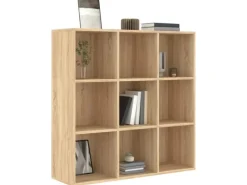 vidaXL Bücherregal Sonoma-Eiche 98x30x98 cm Holzwerkstoff