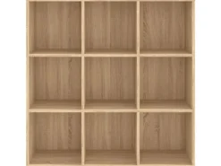 vidaXL Bücherregal Sonoma-Eiche 98x30x98 cm Holzwerkstoff