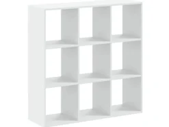 VidaXL Bücherregal Weiß 102x32x102 cm Holzwerkstoff