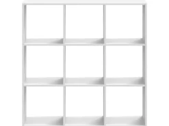 VidaXL Bücherregal Weiß 102x32x102 cm Holzwerkstoff