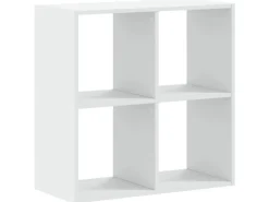 vidaXL Bücherregal Weiß 68,5x32x68,5 cm Holzwerkstoff