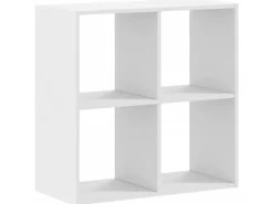 vidaXL Bücherregal Weiß 68,5x32x68,5 cm Holzwerkstoff