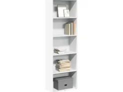 Outlet vidaXL Bücherregal Weiß 60x30x189 cm Holzwerkstoff 857917