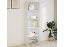 Outlet vidaXL Bücherregal Weiß 60x30x189 cm Holzwerkstoff 857917