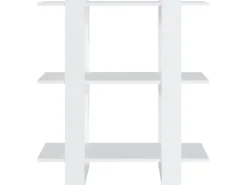 vidaXL Bücherregal/Raumteiler Weiß 80x30x87 cm