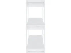 vidaXL Bücherregal/Raumteiler Weiß 80x30x87 cm