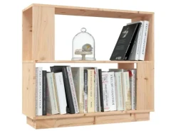 Best vidaXL Bücherregal/Raumteiler 80x25x70 cm Massivholz Kiefer