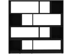 vidaXL Bücherregal/Raumteiler Schwarz 105x24x102 cm