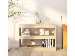 vidaXL Bücherregal/Raumteiler Sonoma-Eiche 100x30x72 cm