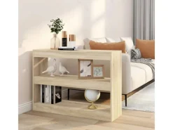 vidaXL Bücherregal/Raumteiler Sonoma-Eiche 100x30x72 cm