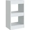 vidaXL Bücherregal/Raumteiler Weiß 40×30×72cm