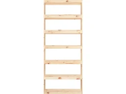 New vidaXL Bücherregal/Raumteiler 80x30x199,5 cm Massivholz Kiefer